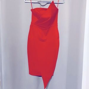 Pretty red mini dress